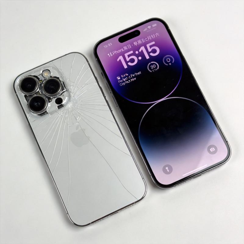 iPhone 15 Pro Max 屏幕碎裂修复维修后