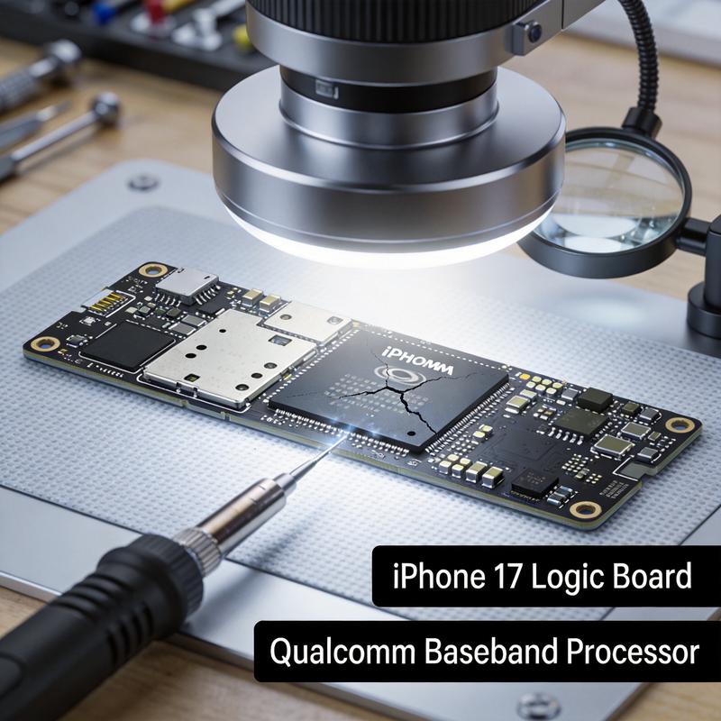 iPhone 17 基带芯片损坏无信号维修前