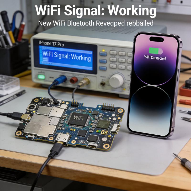 iPhone 17 Pro WiFi/蓝牙模块芯片级维修维修后
