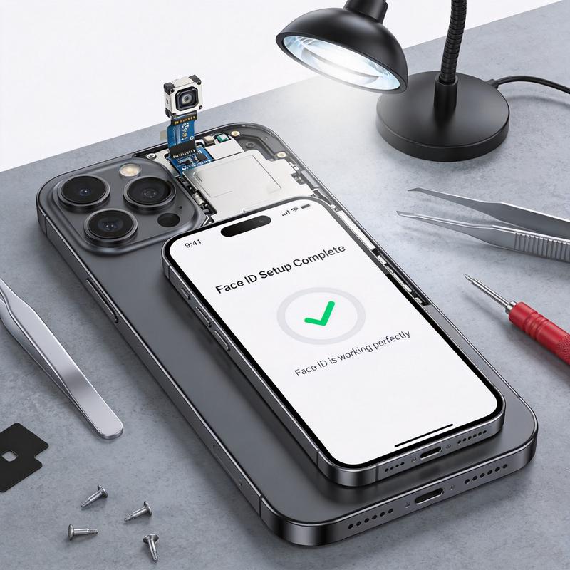 iPhone 17 Pro Max TrueDepth相机修复维修后