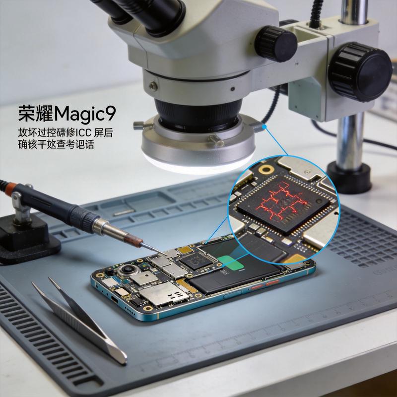 荣耀Magic6 距离传感器IC故障维修前
