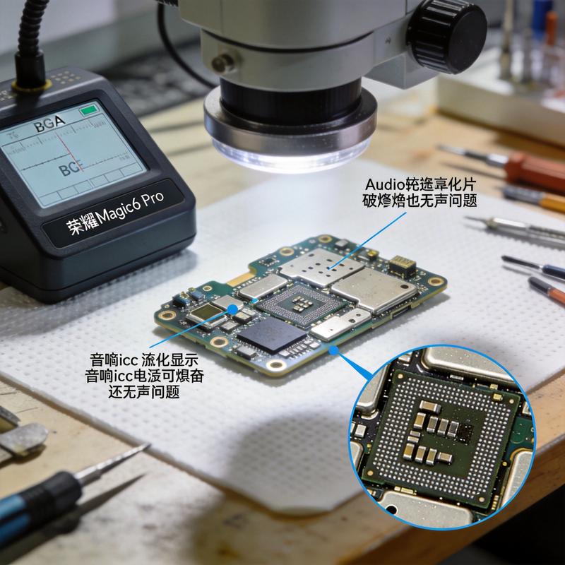 荣耀Magic6 Pro 音频IC故障无声维修前